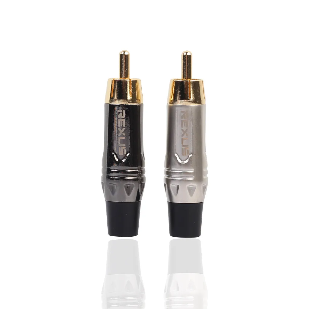 

RCA Male Jack Plug Solder Audio Video Cable Adapters Connector Computer/HDTV/Laptop/Projector in audio video Cable