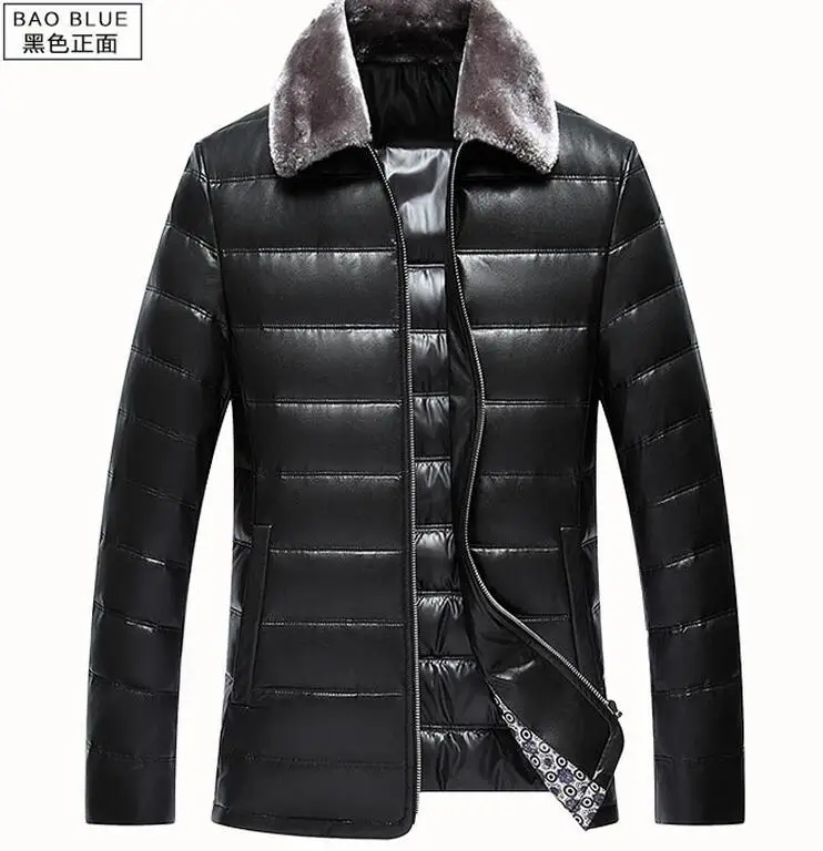 M 3XL мужская шуба из меха норки с воротником овчины зима 2019|men mink fur coat|mink coat mencoat man