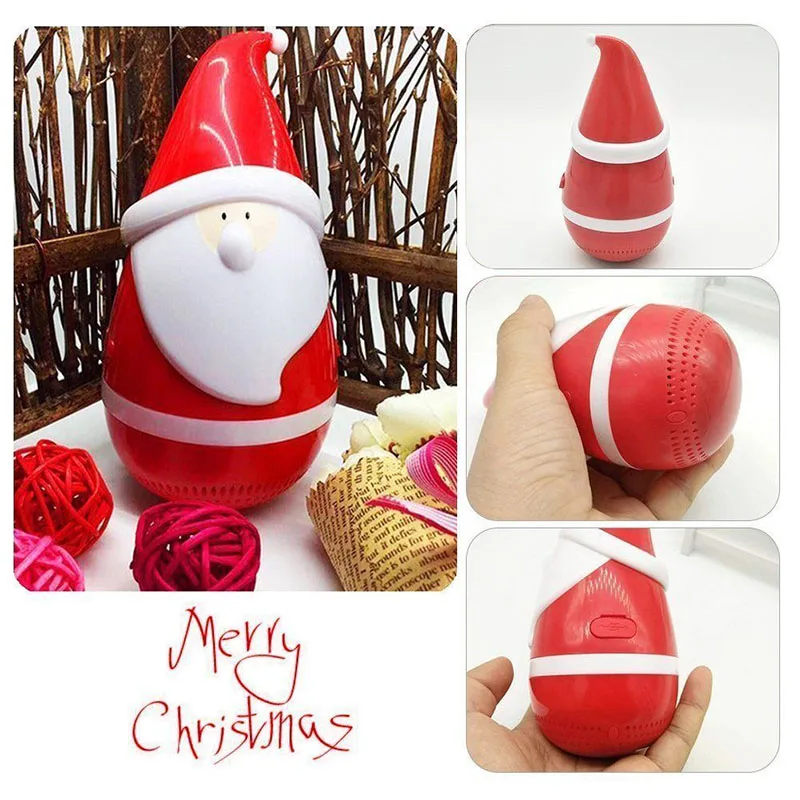 Christmas Gifts Mini Santa Bluetooth Speaker Cute Tumbler Wirless Stereo Surround Speaker Subwoofer Hifi Music Player  (5)
