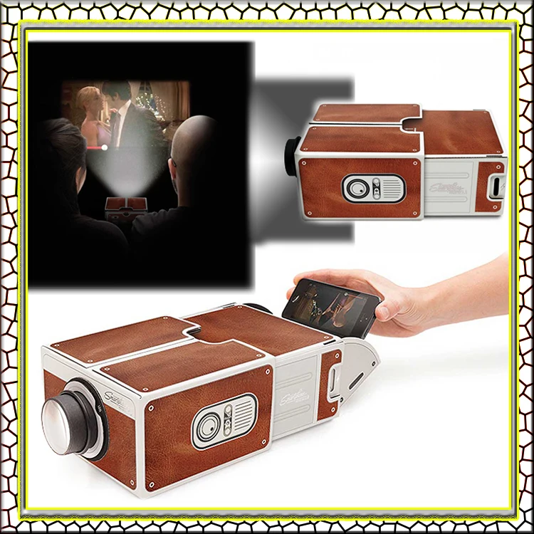 Cardboard Smartphone Projector 2.0 / Assembled Phone Projector Portable