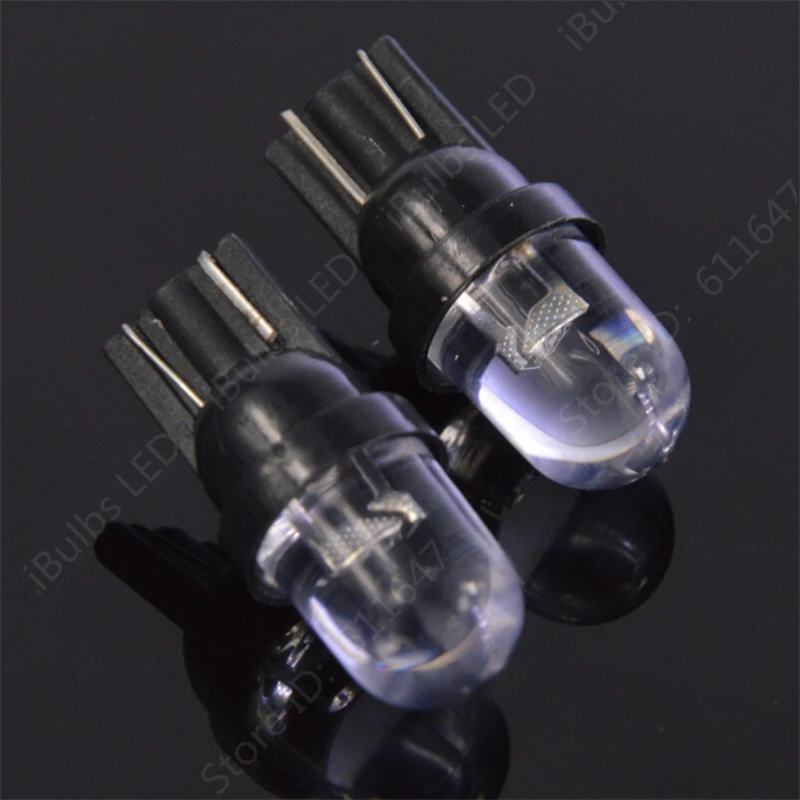 

10Pcs Wholesale T10 W5W 194 501 1 RGB LED Multicolour Flash Car Auto Wedge Side Dashboard 1Led Lights Lamp Old Bulb DC 12V