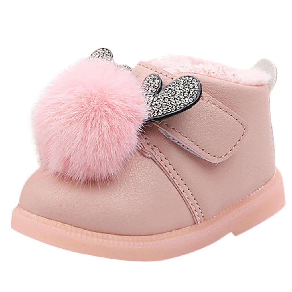 MUQGEW детские, для малышей теплая одежда для мальчиков и девочек; кроссовки с рисунком из мультфильма обувь, обувь для снега, для первых шагов обувь Дети девушка обувь# W30