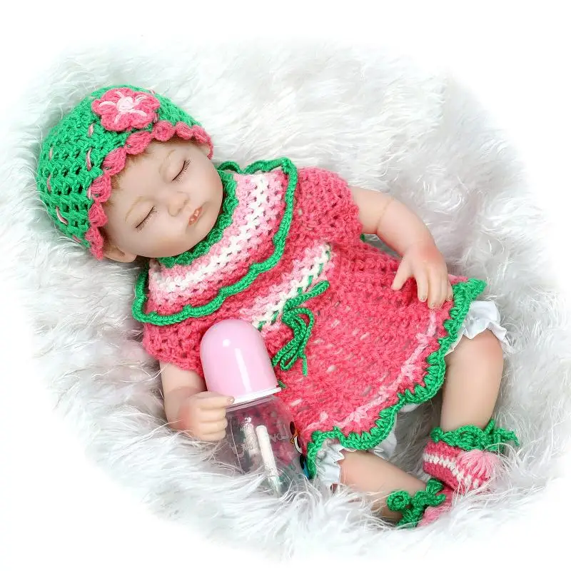 

Silicone reborn baby dolls 40cm cute sleeping girls lifelike reborn babies Toys Children Christmas gift newborn baby brinquedos