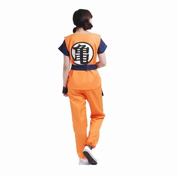 

free shipping Anime Dragon Ball Son Goku/Master Roshi Cosplay Halloween Party Costume Unisex Fancy Dress Full Set size xs-2xl