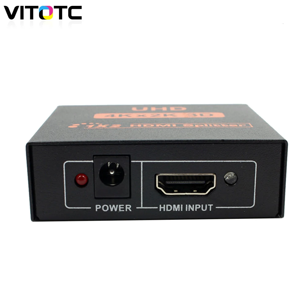 1 в 2 выхода HDMI сплиттер переключатель Verteiler для 1080P 3D HDCP HDTV Full HD PC PS3 с AC/DC адаптер