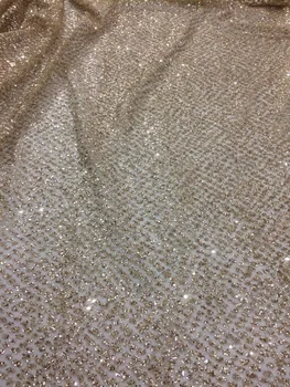 

tulle lace with glued glitter fashion yaking-388 african glitter lace fabric for party dress 5yard/lot embroidered