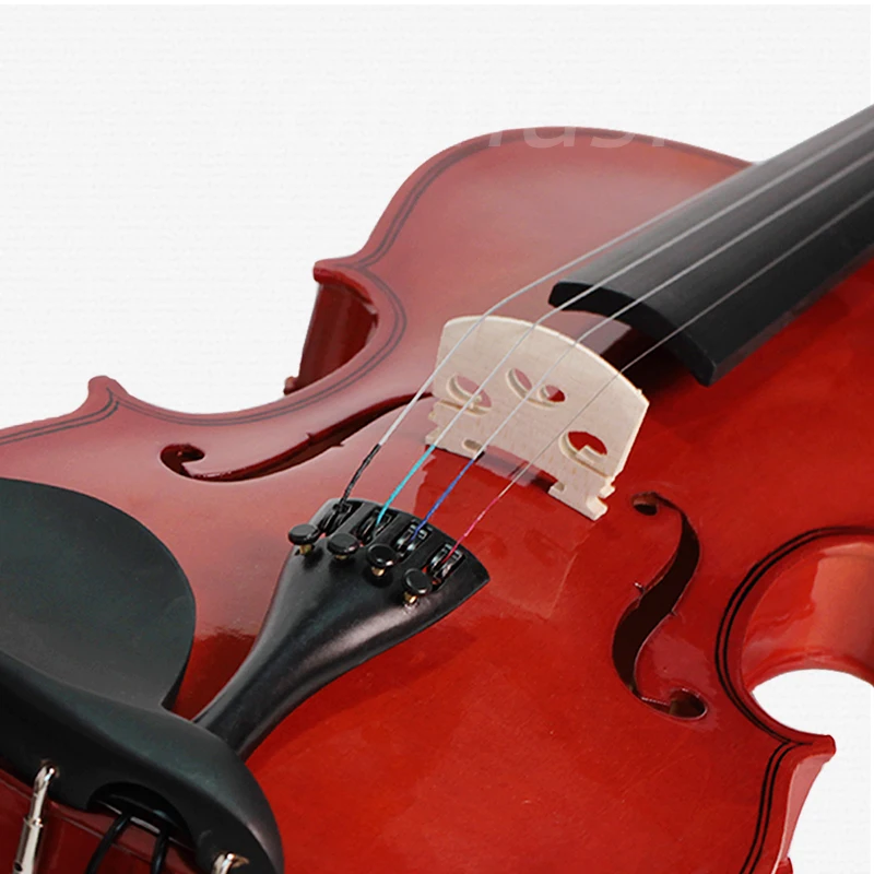Скрипка 4/4 полный размер натуральная акустическая скрипка дерево с наряд для студентов начинающих Музыкальные инструменты