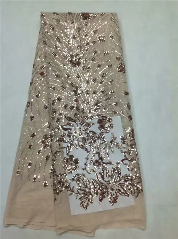 

African Lace Fabric French Sequins Net Lace High Quality African Sequin Lace Fabric for 2017 French Sequin Fabric!jl-1-2