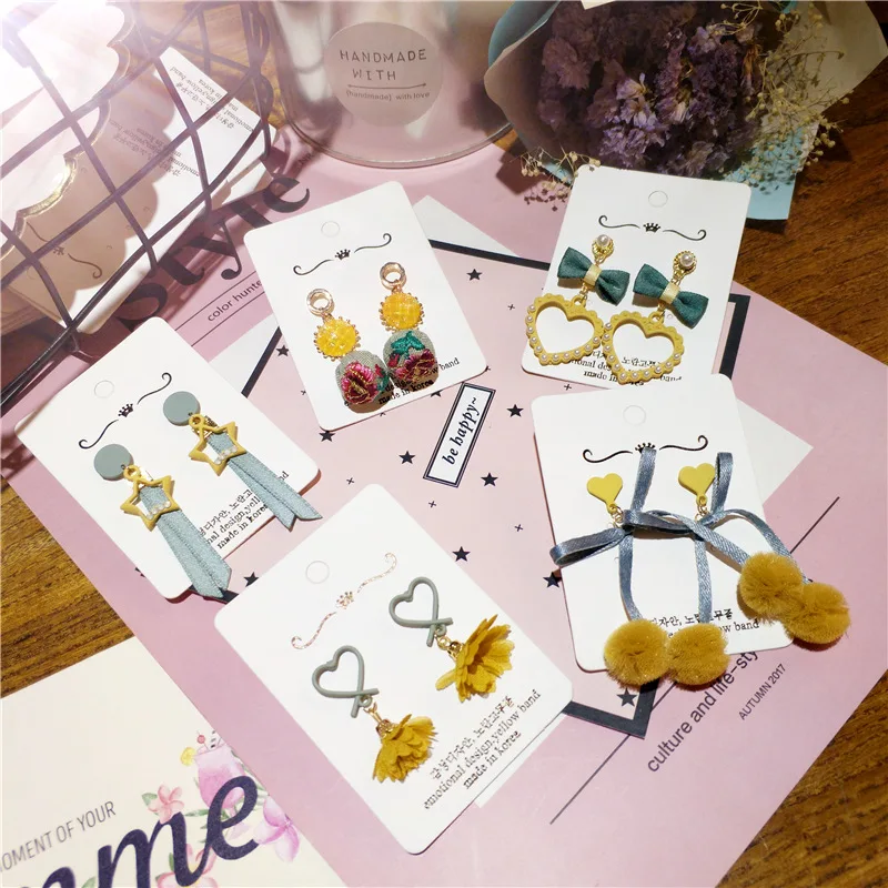 

Korea Handmade Alloy Heart Star Lace Flower Bowknot Women Drop Earrings Bangle Earrings Fashion Jewelry Accessories-JQDPER079D5
