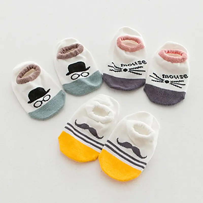 

CuteNewborn Autumn Baby Kids Sock Cotton Socks Infant Cartoon Beard Kids Girls Boys Soft Sock