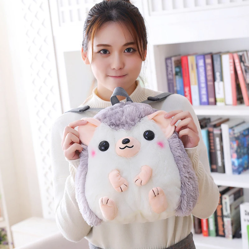 30*28 см милый плюшевый ежик Игрушка Кукла Kawaii рюкзак с ежом мягкая игрушка детская