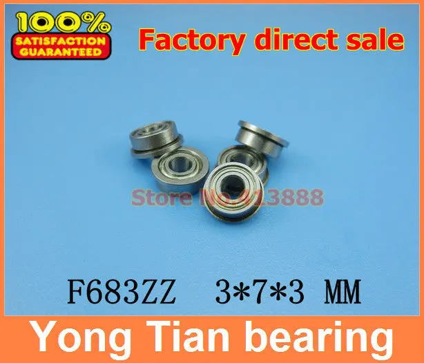 

F683ZZ Bearing ABEC-5 (10PCS) 3*7*3 mm Flanged F683Z Ball Bearings F683 ZZ F618/3ZZ 3*7*8.1*3*0.8 mm