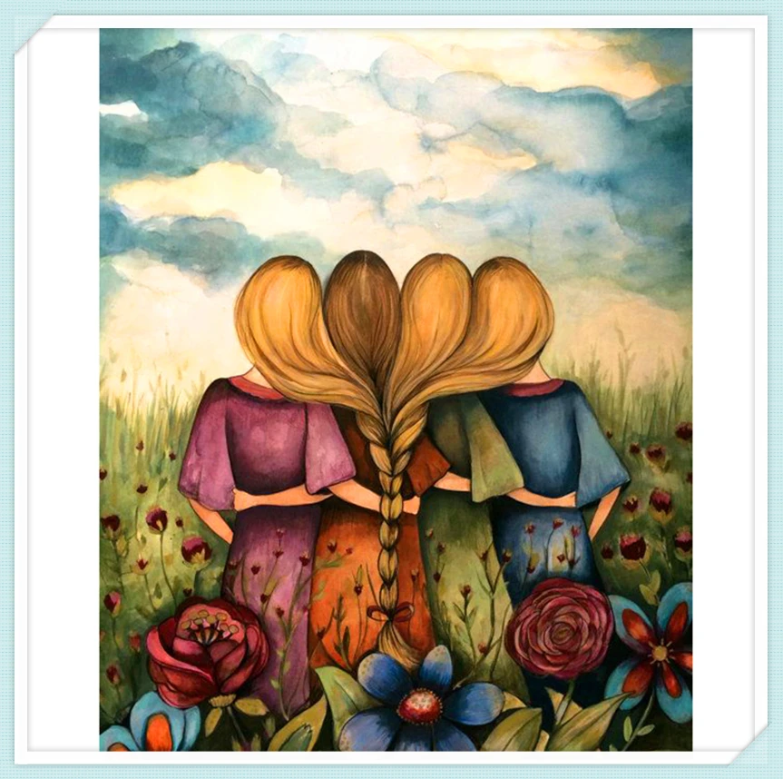 DIY 5D Diamond Painting Cartoon Princess Cross Stitch Mosaic diamond embroidery Needlework Patterns Rhinestone Home decor ZC179 | Дом и сад