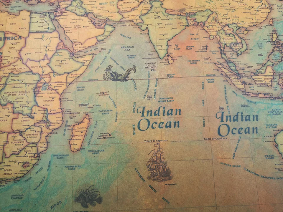 World Map Poster Vintage WS051-WS052-(7)