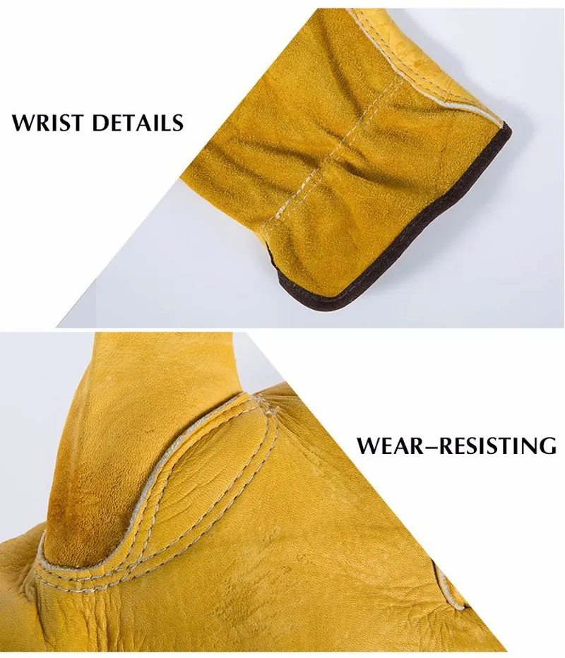 Safurance мужские рабочие перчатки из воловьей кожи для водителя, защитная одежда, защитные рабочие сварочные мото перчатки