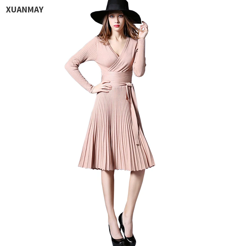 2017 Spring women's Sexy dress fashion Slim Stretch Long