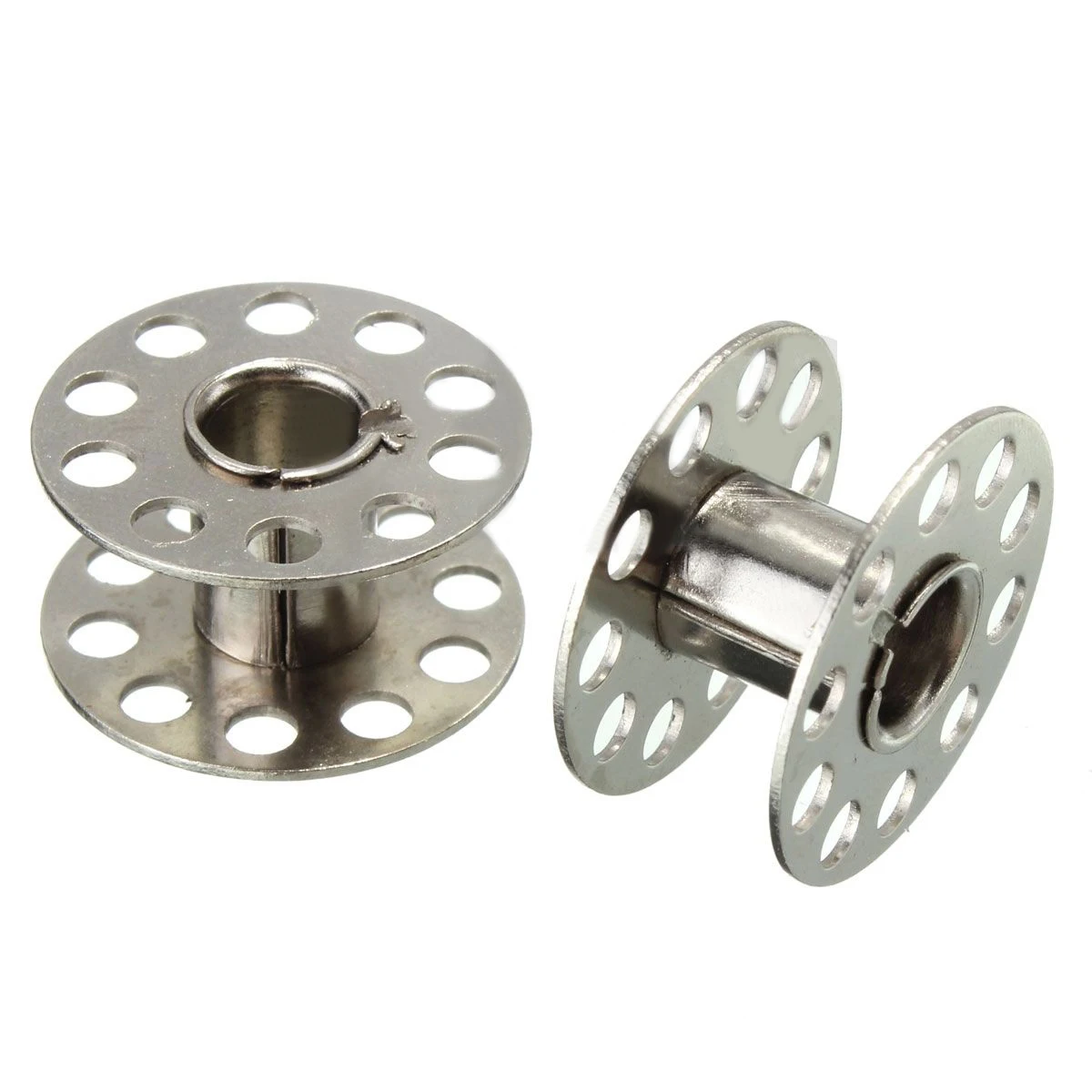 25pcs/box New Metal Bobbins Spool With 25 Grid Storage Box for Home Sewing Machine