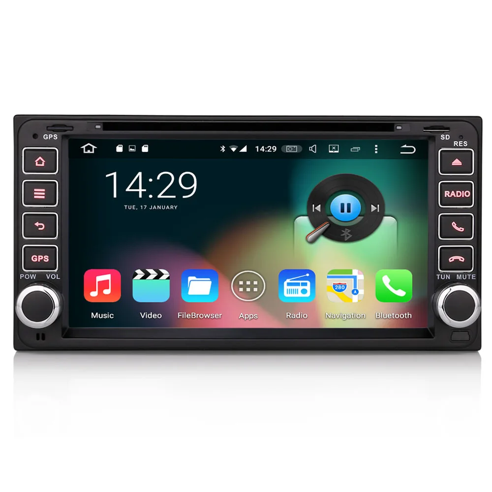 Sale 6.95 inch Android Car DVD Player with TV/BT GPS WIFI DVR OBD,Audio Radio Stereo,Car PC/multimedia headunit for Toyota universal 3