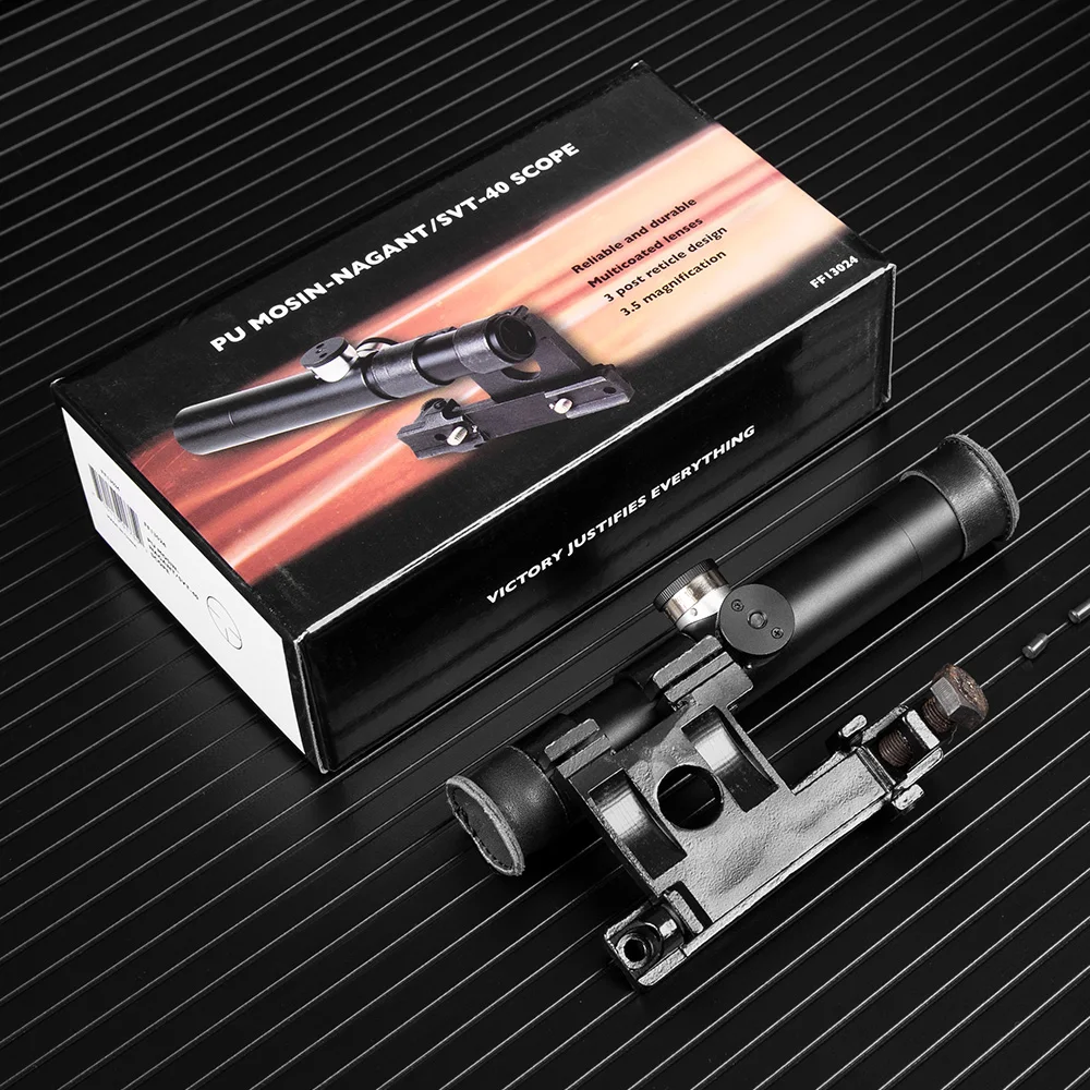 2020 New PU Mosin Nagant SVT-40 Scope 3.5X shockproof multi-coated hunting scope Free shipping