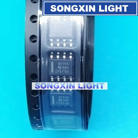 100 шт. NE555DR NE555D NE555 IC 555 SMD SOP-8 | Электронные компоненты и принадлежности