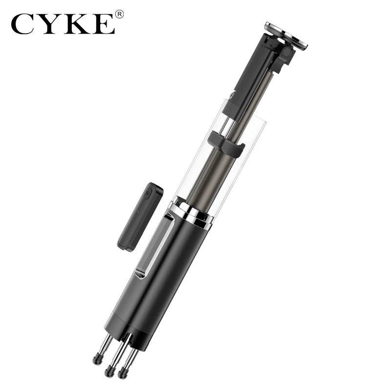 CYKE мини ручная Беспроводная Bluetooth селфи палка 3 в 1 пульт дистанционного управления затвором селфи палка независимый штатив телескопическая штанга