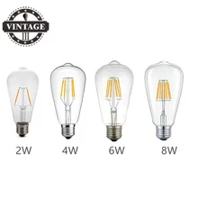 LightInBox винтажная лампа накаливания из углеродного волокна BulbST64 E27 220V Светодиодный светильник в стиле ретро лампа Эдисона