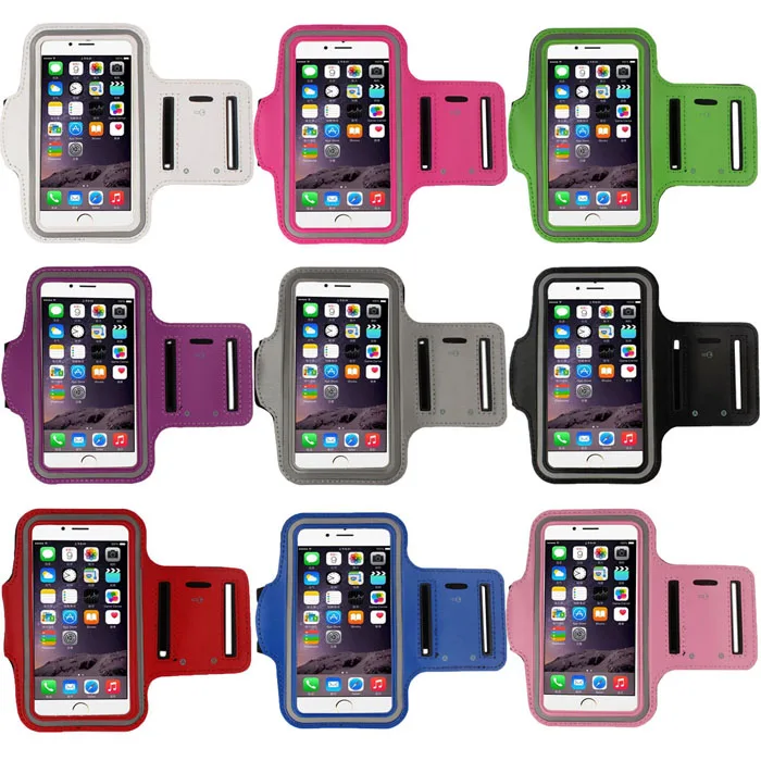 

New Portable Shockproof Waterproof Neoprene Gym Running Sport Arm Band Cover Case With Card Pocket For iphone 6 4.7 Inch Drop