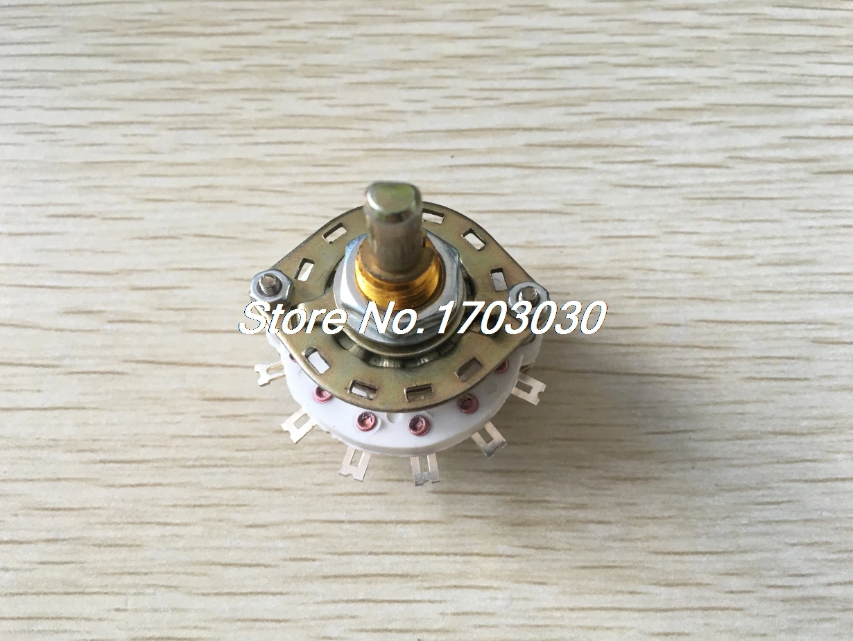 

10mm Dia Panel Mounted Rotary Switch 1P7T 1 Pole 7 Throw KCZ-1x7