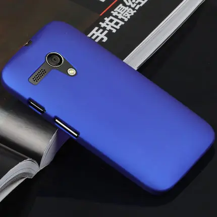 Разноцветный роскошный прорезиненный матовый пластиковый жесткий чехол для Motorola Moto G XT1031 XT1032 XT1028 чехол для сотового телефона s - Цвет: Dark Blue