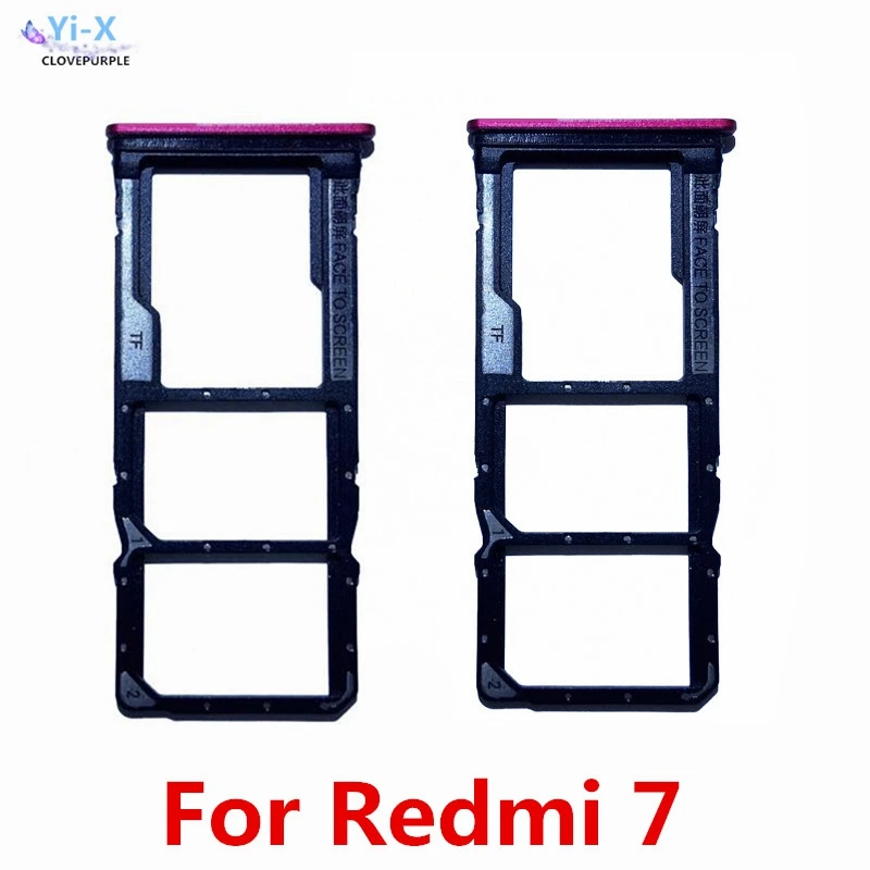 

1PCS SIM Card Tray Holder Micro SD Card Slot Holder Adapter for Xiaomi Redmi 7