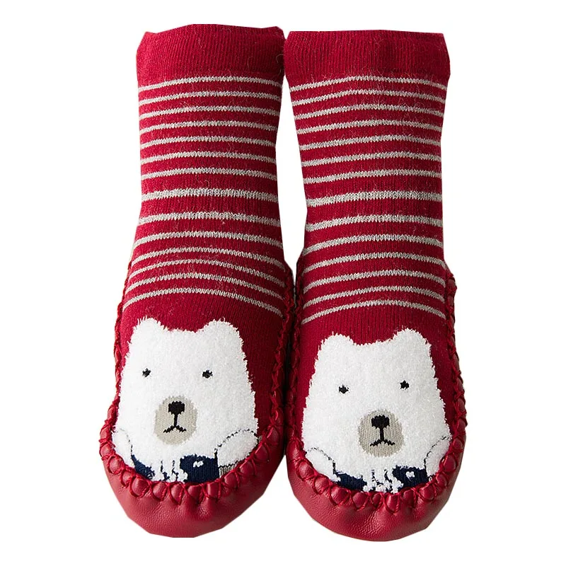 

Children Floor Socks Anti-Slip Soft Bottom Shoes Animal Breathable Cotton Socks Toddler Girl With Rubber Soles Kids Boots Socks
