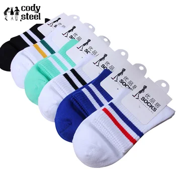 

Woman Cotton Tube Socks Classic Two Bars Socks Women Casual College Wind Fashion Socks For Female 3Pairs/lot=6pieces
