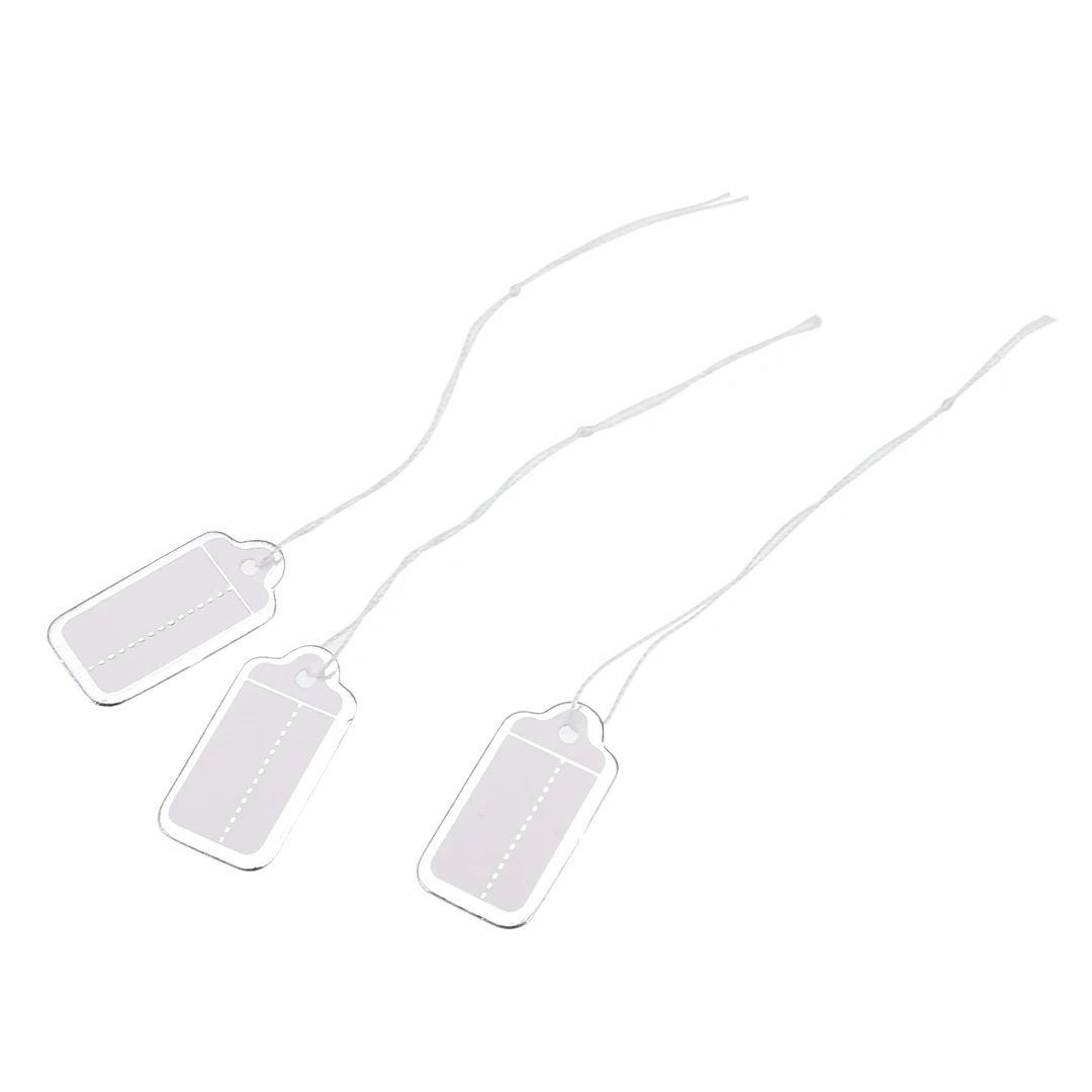 500pcs/lot DIY String Price Label Paper Blank Pricing Tags Packaging Label Garment Tags Gift Card for Jewelry Clothing Display