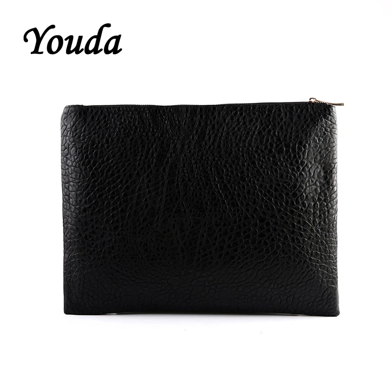 

Youda Original Fashion New Men's PU Clutch Bag Classic Style Large Capacity Envelope Bags Portable Business Male Handbag