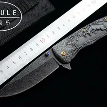 JUFULE, дизайн, дамасский узор, складной, походный, охотничий, карманный, для выживания, EDC, инструменты, тактический, для улицы, Флиппер, 3504, кухонный нож