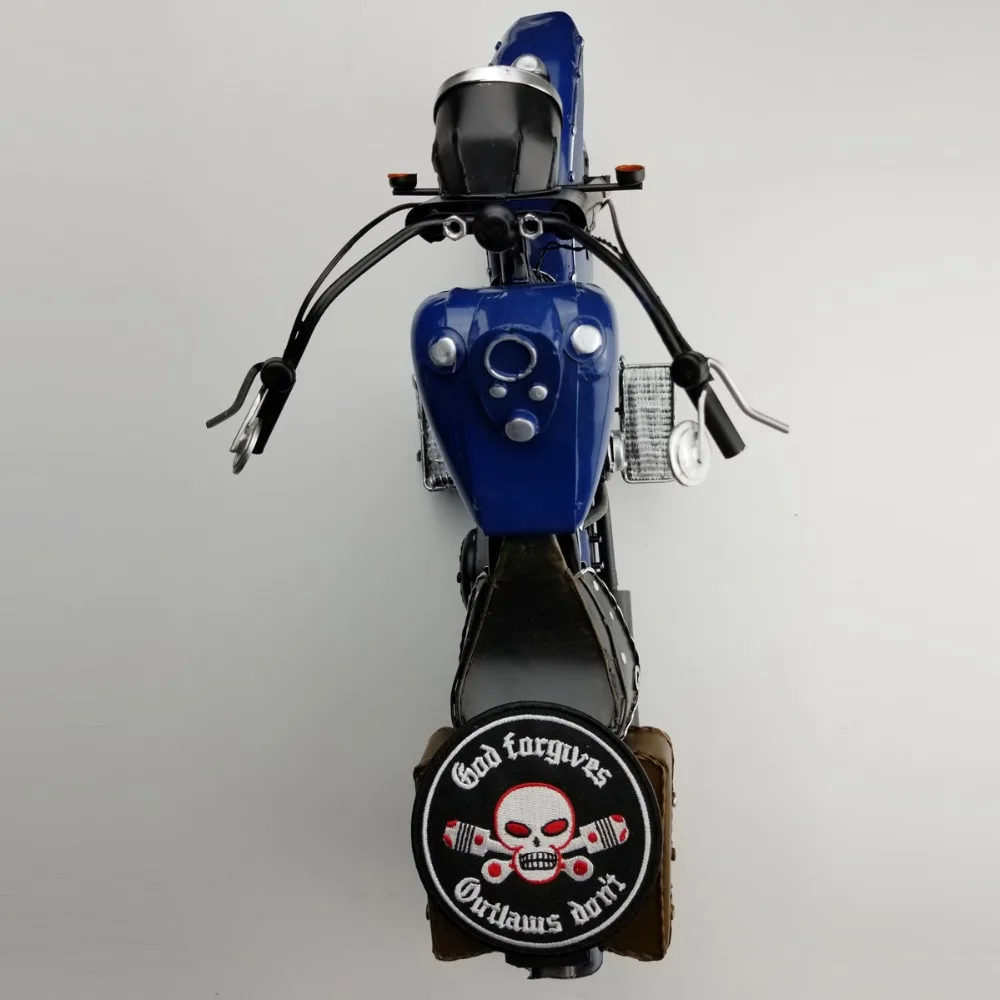 G0489 (3)GOD Forgives Outlaw Don't Motorcycle Embroidered Patch Iron On Patch for Jacket Vest Rider Patch
