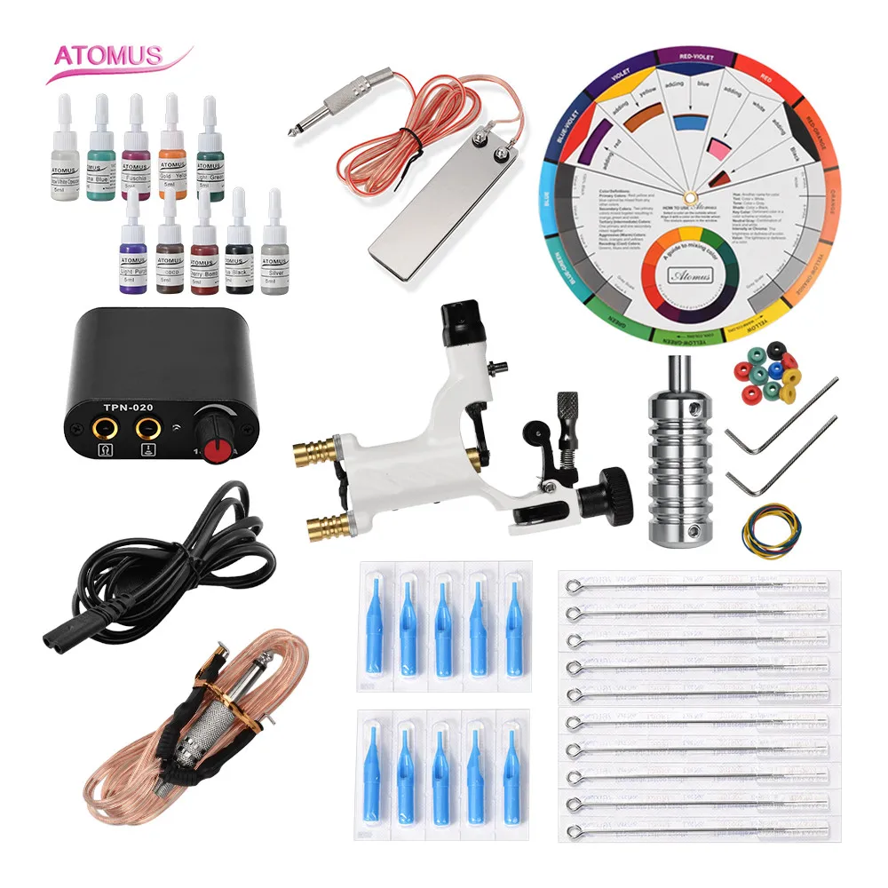 

Kit Maquina Para Tatuar Rotativa Tatoo Set Rotary Tattoo Pen Machine Kit Tip Permanent Makeup Quit De Tatuajes Maquinas Tatuar