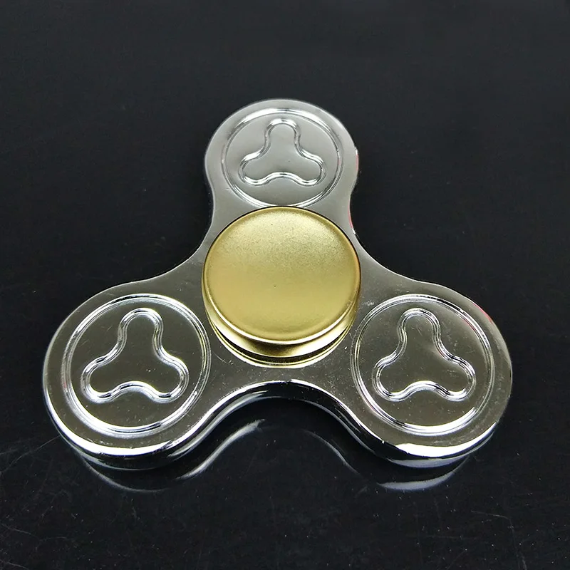 Rotate 4 Min Tri Fidget Hand Spinner Metal Triangle Torqbar Zinc Alloy Finger Toy EDC Handspinner Fidget Spinner Fast Toy SL52A