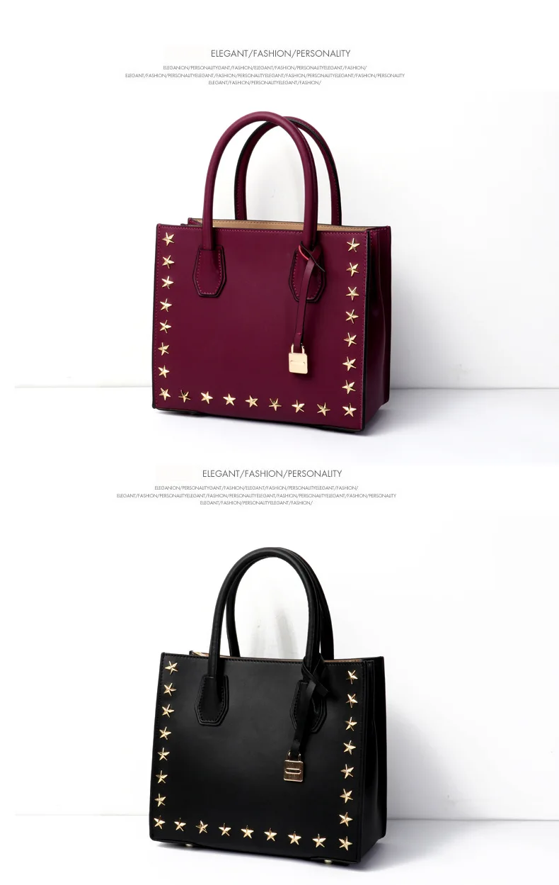 Female Rivets Genuine Leather Bags For Women Luxury Handbags Woman Bag Designer New Star Portable Ladies Shoulder Handbag25