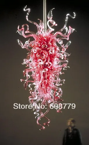 

Unusual Style Pink Rectangular Murano Modern Luxury Chandeliers Lighting