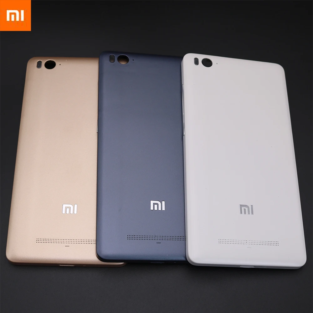 

Original Back Cover Battery Door Rear Housing Case Cover For Xiaomi Mi4c Mi 4c M4c 5.0 Inch Core Cell Phone With Side Buttons