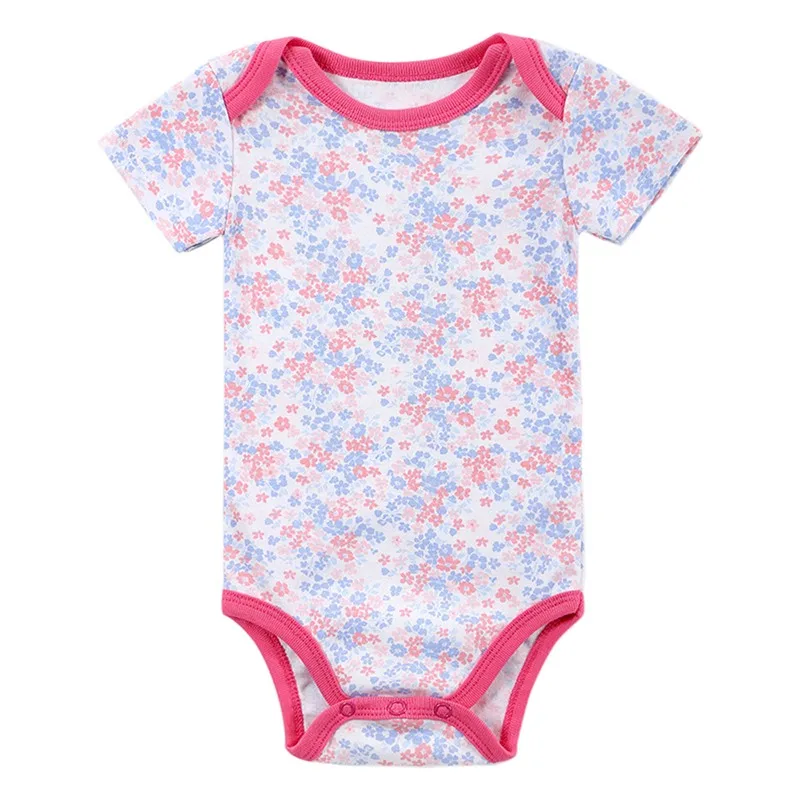 2016 Hot Sale Baby Bodysuit Infant Jumpsuit Bebe Overall Short Sleeve Boy Girl Body Suit Baby Clothing Set Summer Cotton (117)