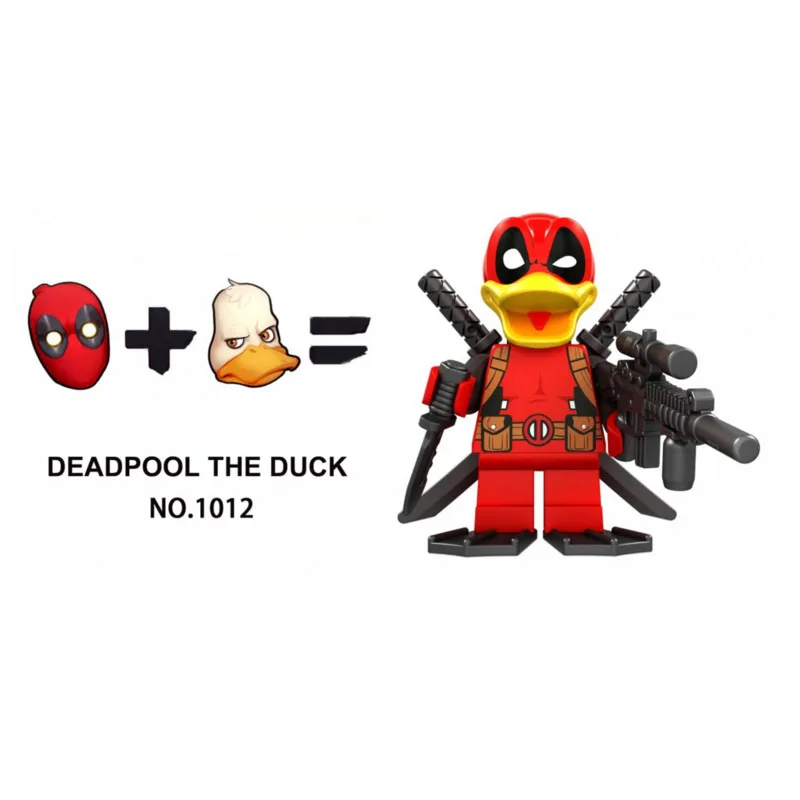 

Single Sale Super Heroes Star Wars Deadpooles the duck 1012 Mini Building Blocks Figure Brick Toy gift