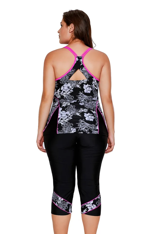 plus size swimwear cropped pants