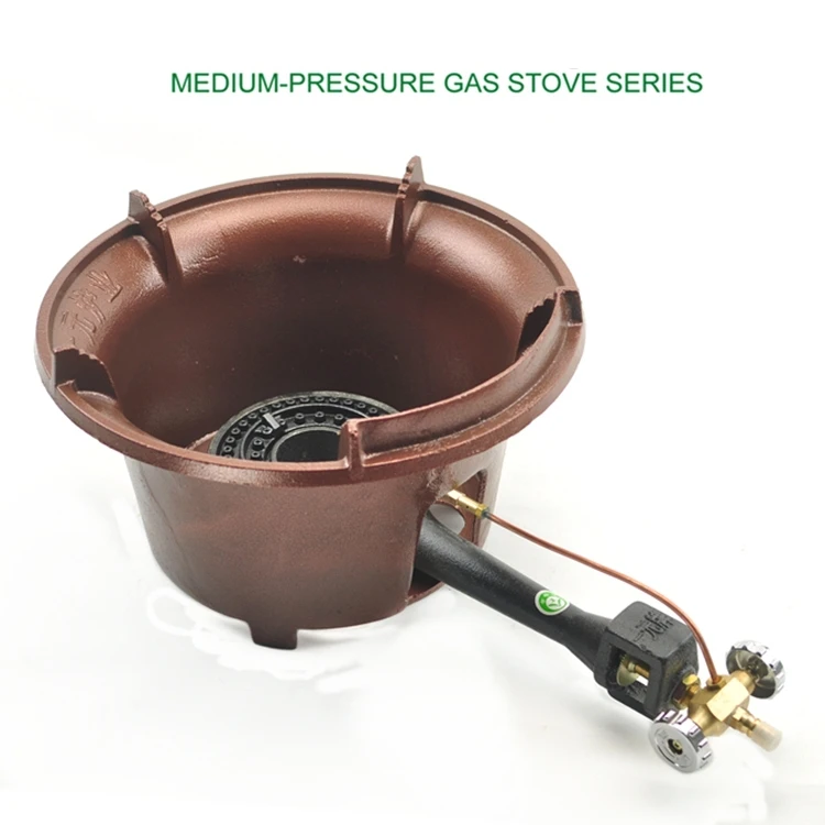 Commercial High Fire Medium Pressure Gas Cooking Burner Cast Iron Hotel Restaurant Burner Gas Stove Burner For Kitchen