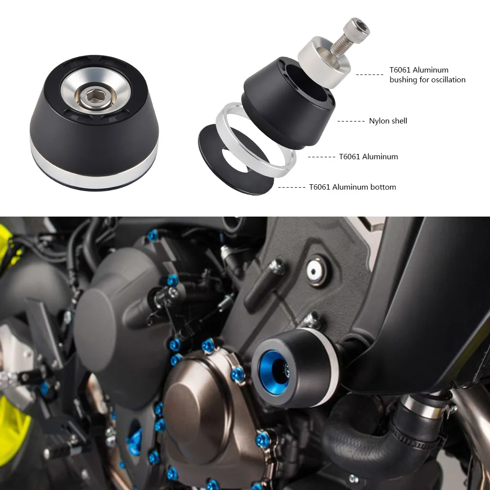 Мотоциклетные Краш рамки колодки слайдер падение протектор защита для Yamaha MT07 MT-07 FZ07 FZ-07 XSR 700 Tracer 700 14