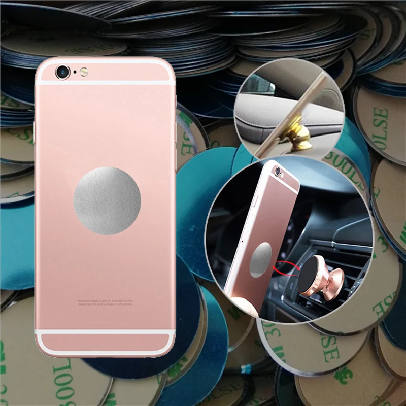 

40/35/30/25 mm Metal Plate Stickers for Car Phone Magnet Holder iron Sheet Disk Magnetic Car Phone Holder Mount Auto Stickers