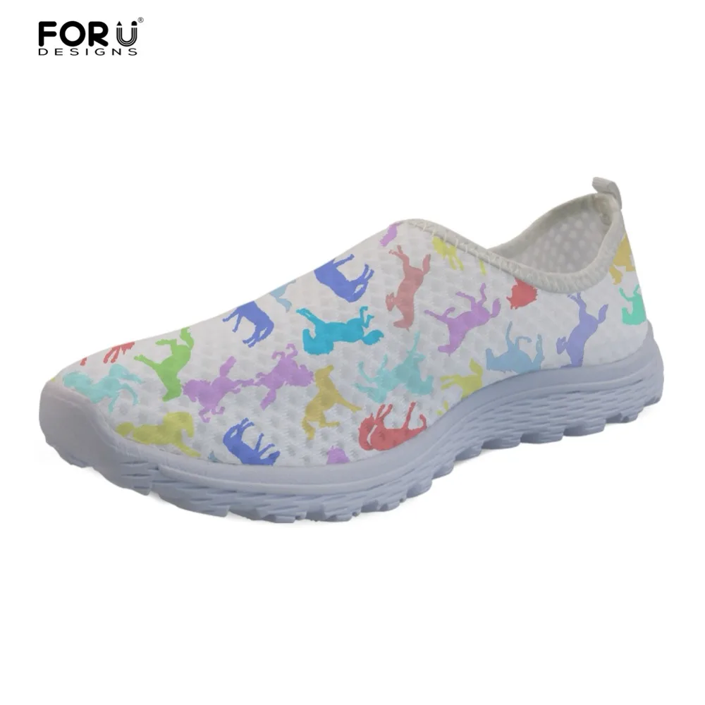 

FORUDESIGNS Crazy Horse Sneakers White Women Flats Casual Shoes Summer Beach Women's Super Light Loafers Shoes for Ladies Shoes