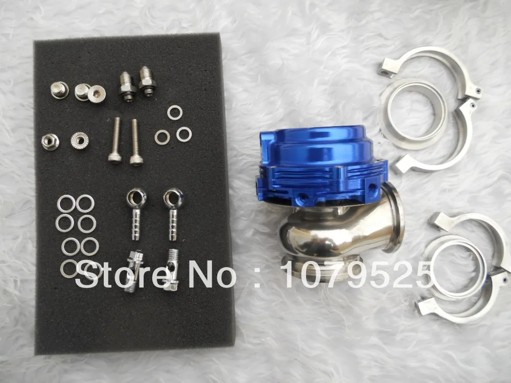 

NEW BLUE 44mm V-Band External WATER COOLED Turbo Wastegate performance