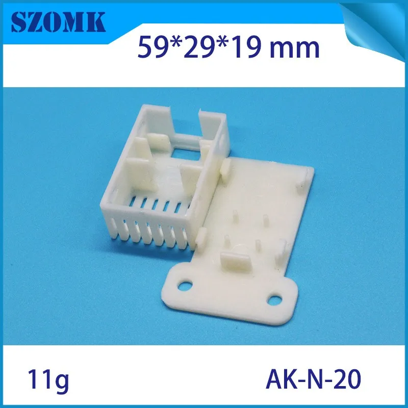 1 шт., 59*29*19 мм szomk diy пластиковая коробка датчик температуры влажности pcb электронный корпус коробка белый пластиковый чехол